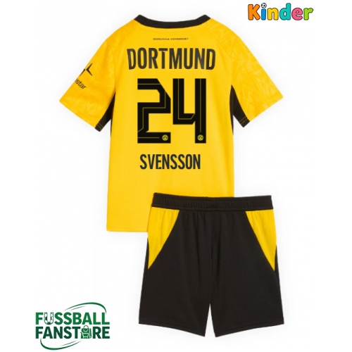 Borussia Dortmund Daniel Svensson #24 Replik Heimtrikot Kinder 2026-27 Kurzarm (+ Kurze Hosen)